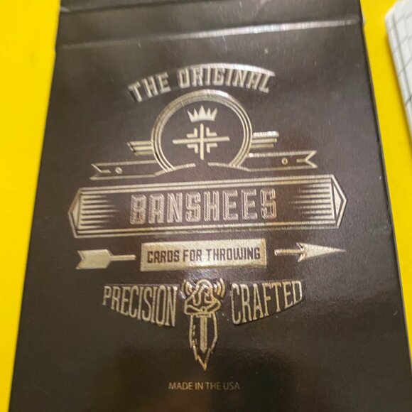 ORIGINAL BANSHEES CARDS FOR THROWING, PRECISION CRAFTED NEW CONDITION, MADE USA - Picture 9 of 9